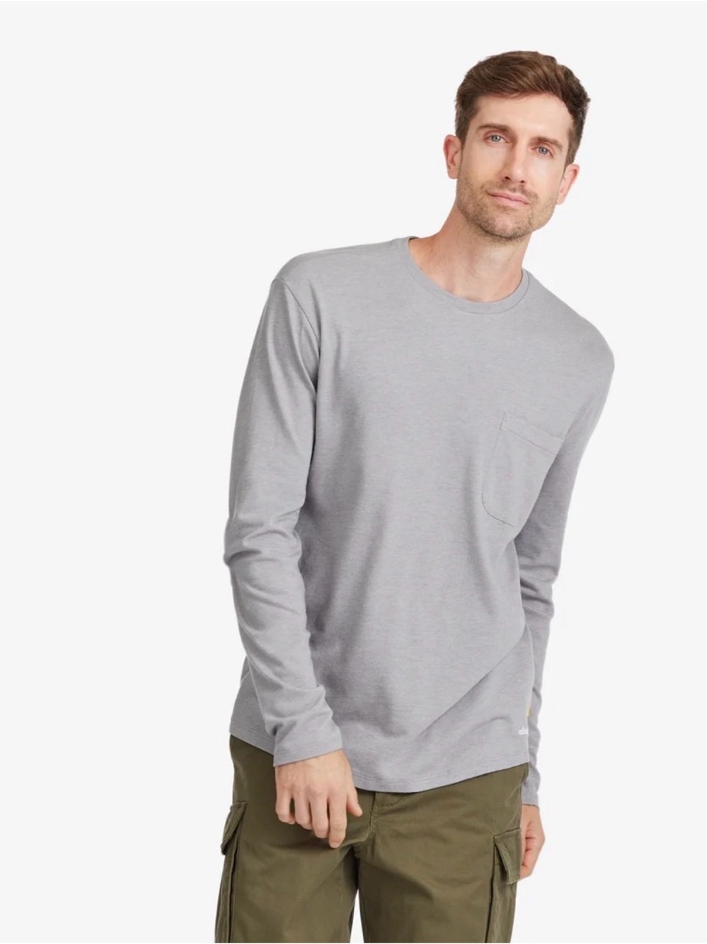 Allbirds Men's Soft Merino Long Sleeve Pocket Anytime Tee Size Large